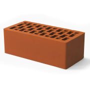 Облицовочный кирпич КРАСНЫЙ  гладкий 1,4 NF BRAER