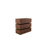Кирпич облицовочный«Brown Granite» Коричневый цвет. Накатка «кора дуба», посып. «орех1 НФ 250*120*65