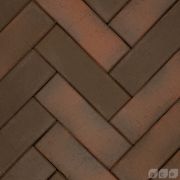Клинкер тротуарный темно-красный флэш «Глазго» ЛОНГ, 250х80х50мм (532шт/10,64 кв.м.)