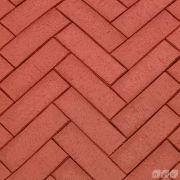 Клинкер тротуарный красный МИКС ЛОНГ, 250х80х50мм (532шт/10,64 кв.м.)